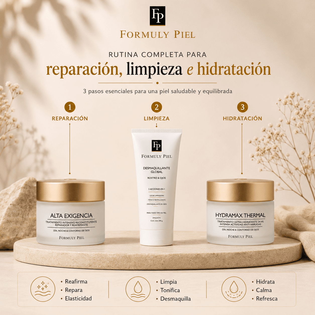 Rutina Alta Exigencia Hidratación y Limpieza Formuly Piel - Image 2